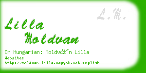 lilla moldvan business card